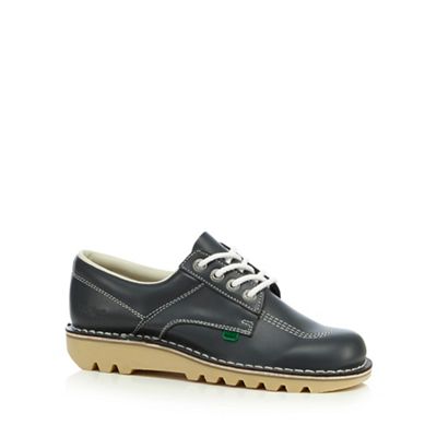 Kickers Navy leather lace up shoes